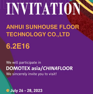 Herzlich willkommen, uns auf der DOMOTEX ASIA/CHINAFLOOR 2023 zu besuchen